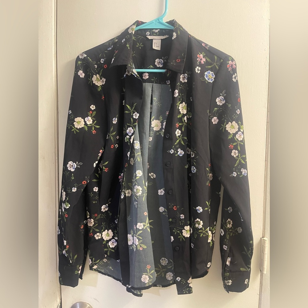 Floral Button Down H&M Blouse